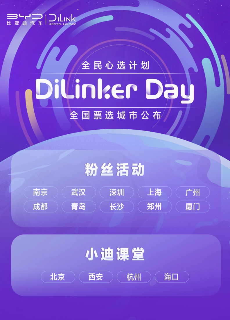 比亚迪DiLink携手迪粉，共创DiLinker Day品牌价值