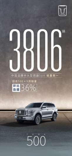 中国品牌中大型燃油SUV第一名！坦克500成国产高端硬派越野最佳答案？