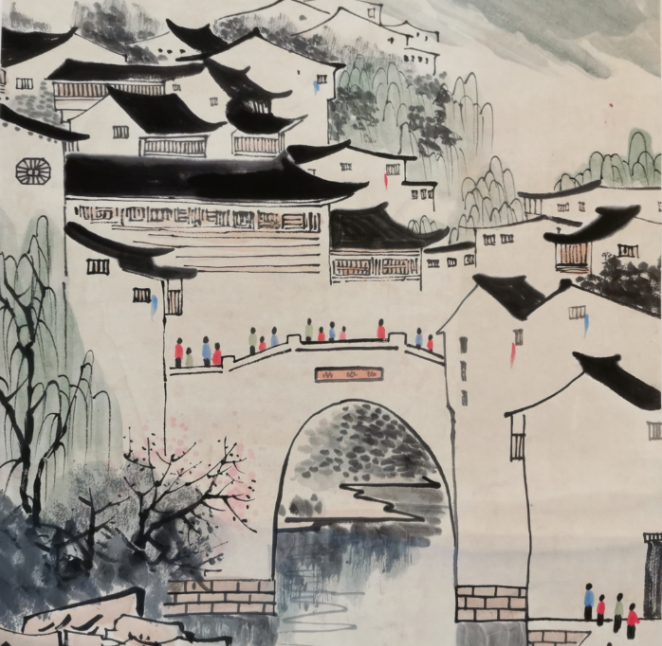 中国艺术的代表性人物之一：吴冠中—江南水乡_中华网