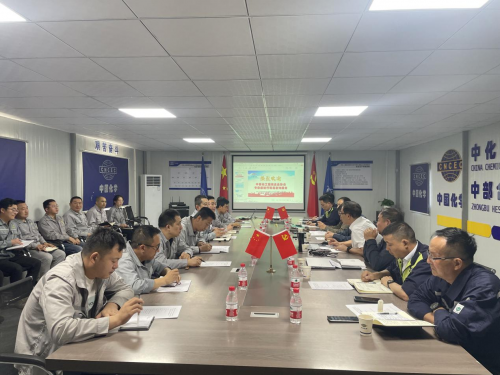 中国化工施工企业协会专家组到十一化建新疆中部合盛硅业项目进行现场咨询指导