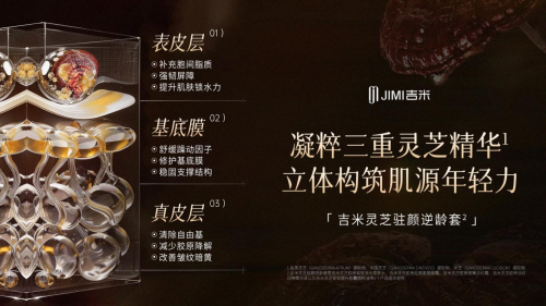 吉米灵芝驻颜逆龄套¹｜直击糙·暗·纹 肌肤活力紧致有光泽