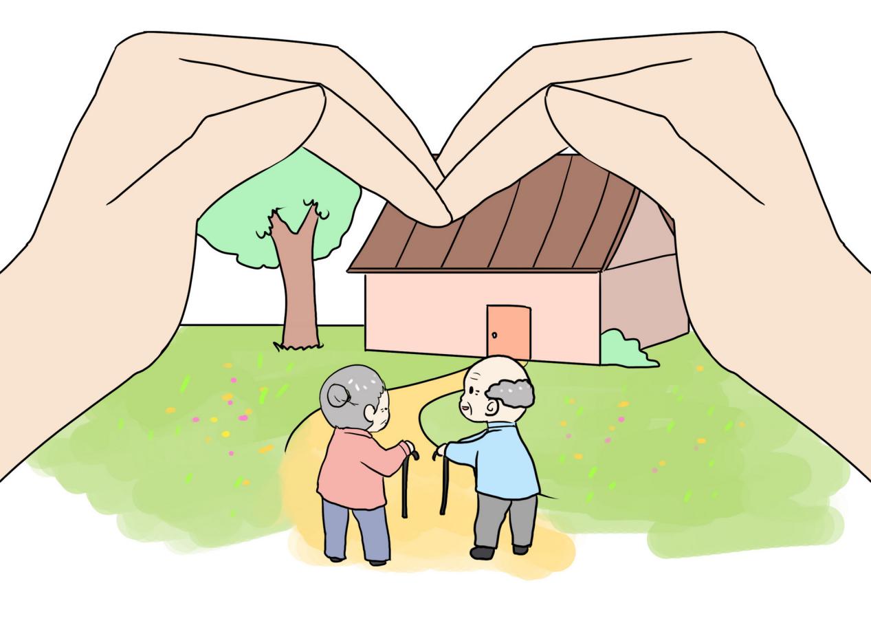 摄图网_400160151_banner_关爱老人漫画(非企业商用)
