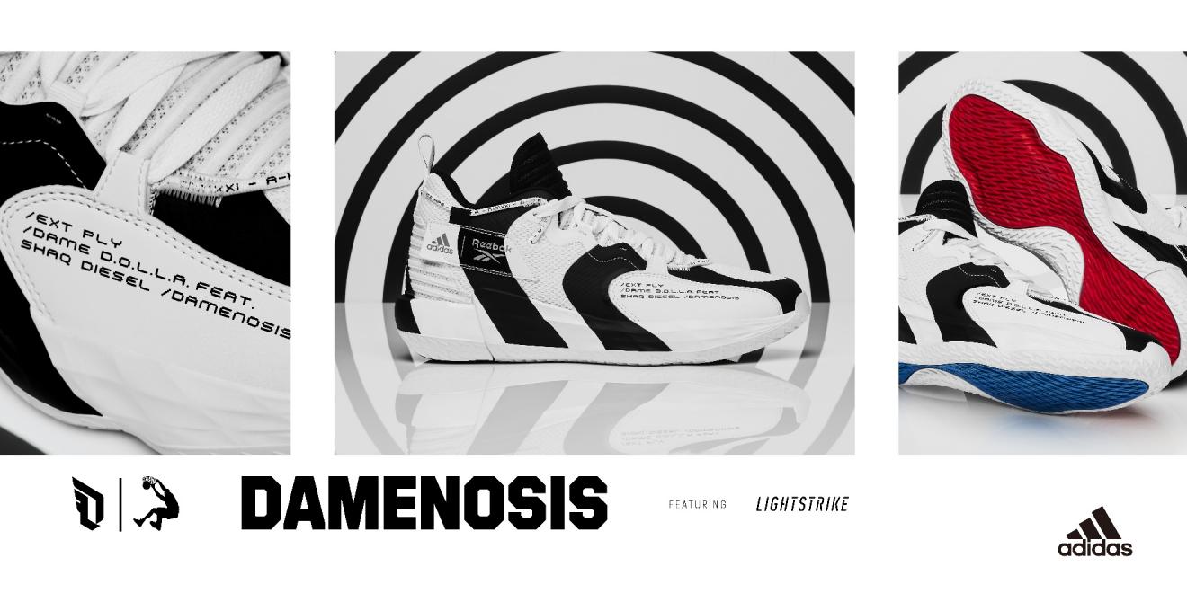 adidas官网发售Dame 7 EXTPLY Damenosis鞋款——二重身份切换自如，尽显百变球星风姿