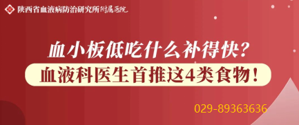 陕西省血液病医院总结血小板减少食疗