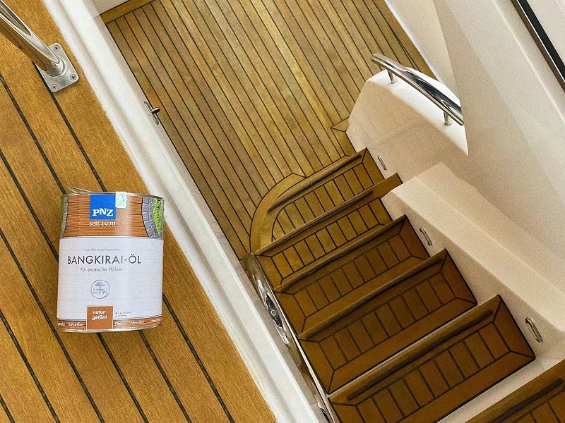 《德国PNZ进口木蜡油，参与了豪华游艇的柚木地板翻新工程》