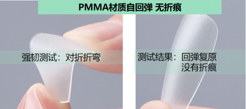 PMMA材质应用，穿戴甲质感大幅提升！
