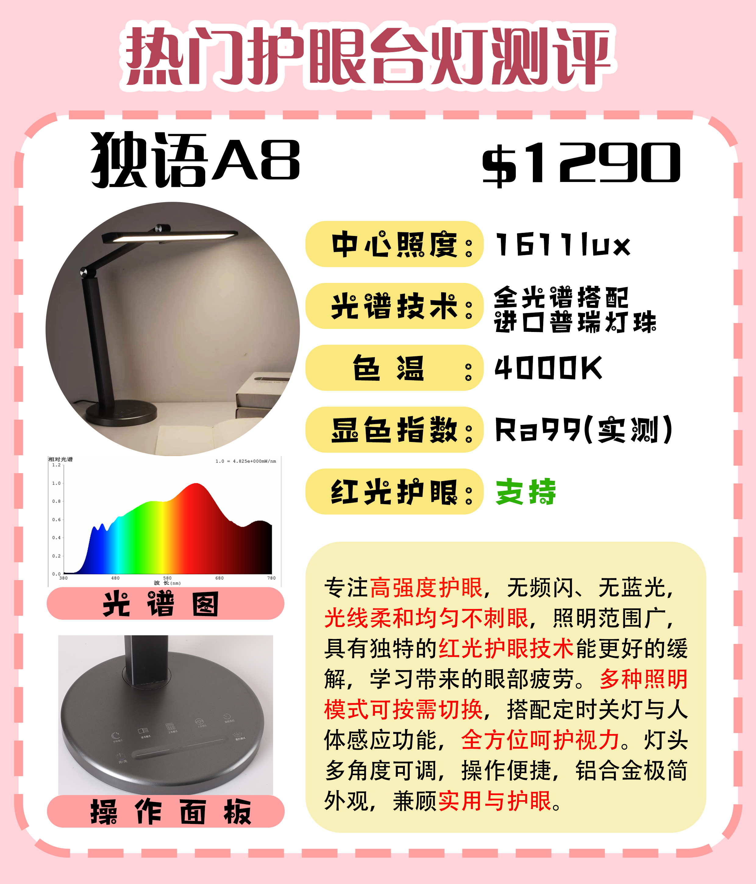 以双国标为基，独语A8护眼台灯重新定义学生护眼台灯专业标杆
